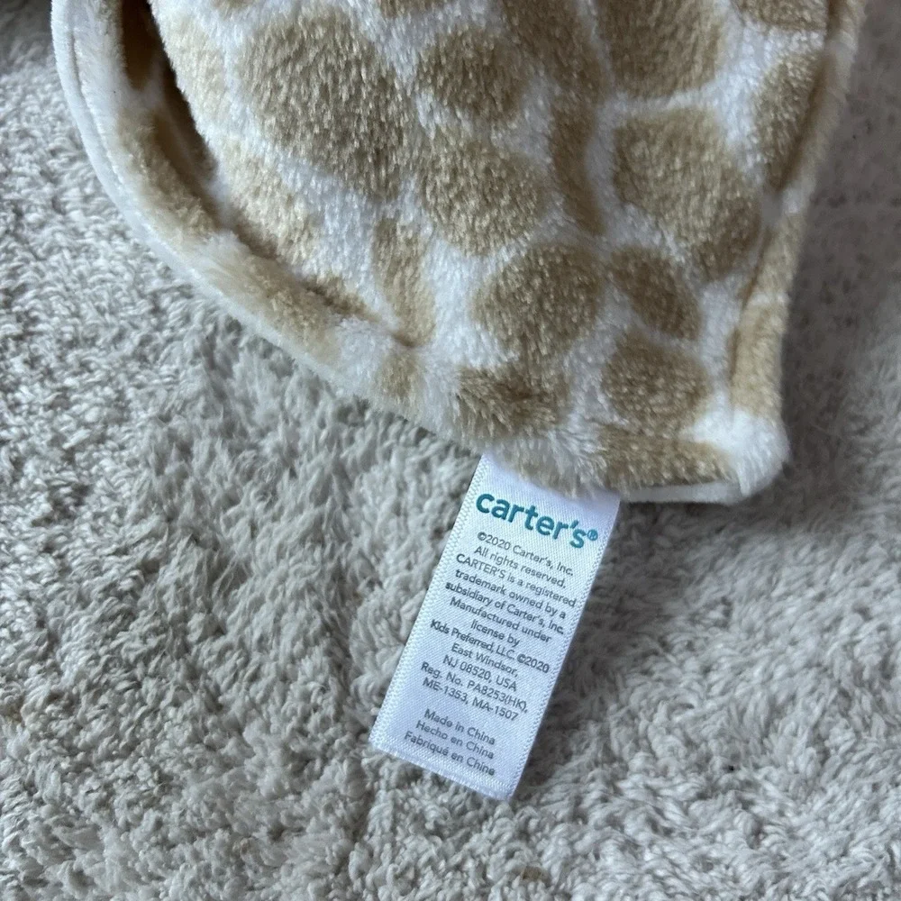 NEW Carter's Giraffe Security Blanket Plush Lovey Snuggler Pacifier‎ Holder
